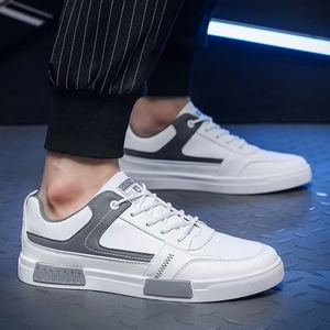 Nouvelles chaussures blanches à la mode et respirantes, chaussures de sport décontractées polyvalentes, chaussures de printemps et d'automne pour hommes - Product Image 5