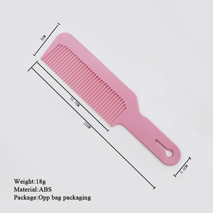 Vendita calda pettine da barbiere antistatico e resistente al calore pettine per capelli in plastica multicolore - Product Image 2