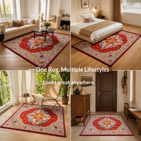 Retro Palast Dreidimensionaler Jacquard-Teppich Handgenähte Spitze Sofa Couchtisch Heim Schlafzimmer Bettvorleger Bodenmatte Polyester Baumwolle