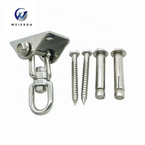 Crochet <span class=keywords><strong>de</strong></span> suspension rotatif polyvalent avec plaque fixe et <span class=keywords><strong>kit</strong></span> <span class=keywords><strong>de</strong></span> suspension en acier inoxydable robuste <span class=keywords><strong>pour</strong></span> usage commercial - Product Image 3
