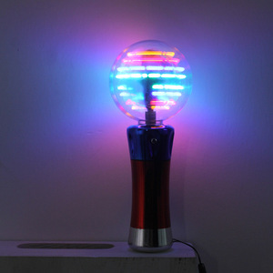 Bán hàng nóng đầy màu sắc Rave Đảng trang trí Nhựa Glow Sticks cối xay gió quay nhấp nháy quay dẫn ánh sáng lên Cây Đũa Thần - Product Image 3