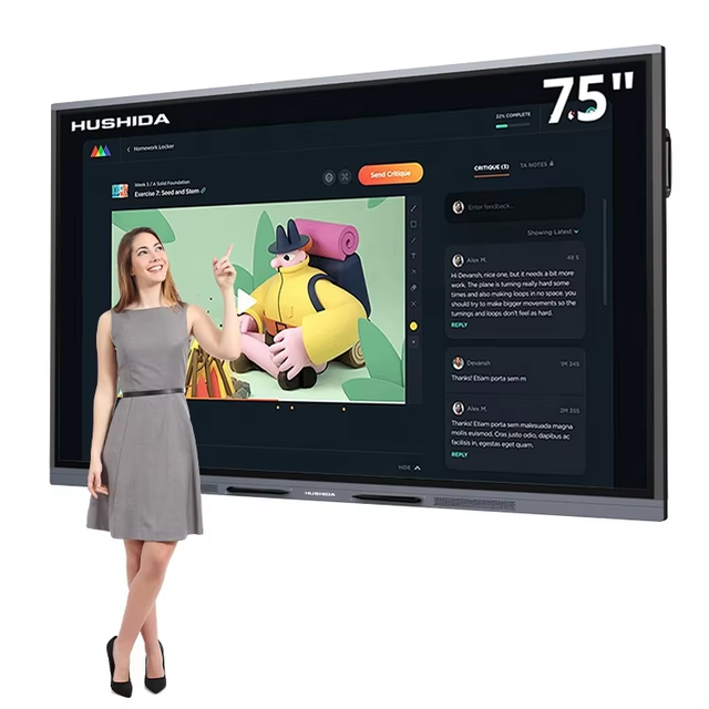 Factory Price 4k 65 75 86 100 110 Inch Touch Screen Multi-language Software LCD Smart TV Interactive Whiteboard