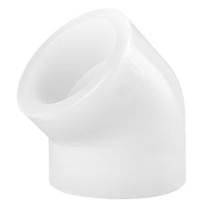 Raccord de tuyauterie PVDF, coude à 45 degrés, 25 mm, soudure à chaud par emboîtement, pour l'industrie chimique, pétrolière et gazière, joint de tuyauterie composite blanc - Product Image 2