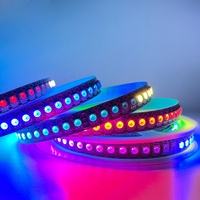 Ruban LED intelligent RGB DC12V WS2815 5050 SMD, adressable individuellement, double signal, câbles, IP65 IP67 IP68, étanche, éclairage extérieur