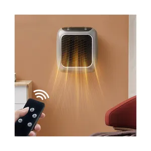 800W Smart Portable Wall Electric Heater Winter Warm Heating With Timer Remote Control