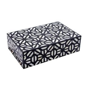 Caja de almacenamiento de joyería de madera tradicional con detalles de incrustaciones de resina artística Ideal para presentación de regalo elegante Proveedor indio - Product Image 5