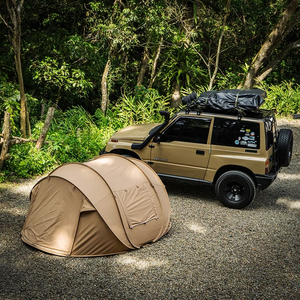 Tente <span class=keywords><strong>de</strong></span> camping instantanée OEM pour 3-4 personnes, abri extérieur imperméable avec fenêtre en maille pour les randonnées en famille et les excursions à la plage - Product Image 6