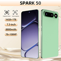Téléphone Android Spark 50 5G, 16 Go + 1 To de stockage, appareil photo professionnel 108 MP, grand écran HD pour la photographie de voyage, les paysages et les portraits de nuit