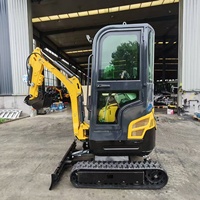 Mini-excavatrice à chenilles de 1,5 tonne à livraison rapide, machine de terrassement pour location et revente