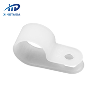 Serre-câble de type R, pince à câble, serre-fil 5/8 pouces, fixation par vis en nylon, attaches pour câbles avec vis pour la gestion des fils