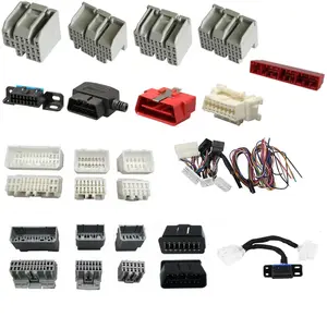 High quality automotive 16 pin and 12 pin OBD female male auto connector connectors