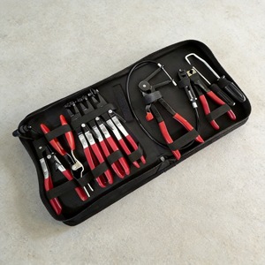 9-Piece Pipe Clamp Set High Carbon Steel Pliers Soft Case Storage Auto <b>Repair</b> Tools <b>Car</b> Maintenance Kit - Product Image 1