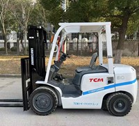 Prix promotionnel - Chariot élévateur diesel TCM d'occasion de 3 tonnes avec déplaceur latéral - Chariot élévateur japonais de haute qualité - Prix direct usine