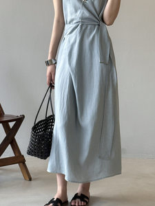 Vestido Largo de Lino de Alta Calidad para Mujer, Elegante y Casual, para Uso Diario - Product Image 6