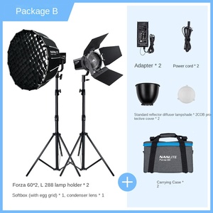 <span class=keywords><strong>Nanlite</strong></span> Forza ชุดไฟเสริม LED สำหรับถ่ายภาพ, ฟิล์มสปอตไลท์สำหรับถ่ายภาพภายนอก<span class=keywords><strong>60W</strong></span> - Product Image 6