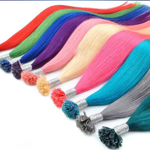 Extensioni per <span class=keywords><strong>capelli</strong></span> a U, in vero capello, 12-26 pollici, 1g/mazzo, 50g, lisci/ricci, tutti i colori, attacco a unghia, senza estensioni terminali, prodotte in Cina, all'ingrosso - Product Image 4