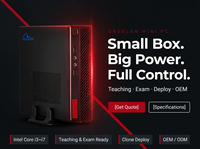 Mini PC Intel Core i3 de escritorio, montable en VESA, precio de fábrica al por mayor, personalizado OEM ODM, para laboratorio informático escolar.