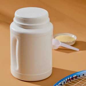 Tarro de suplemento de plástico HDPE PCR sostenible, de boca ancha contenedor hermético, logotipo personalizado, precio de fábrica para proteína en polvo - Product Image 3