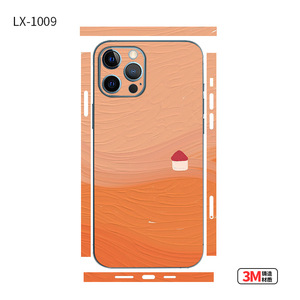LX-1030 สติ๊กเกอร์ติดโทรศัพท์สำหรับไอโฟน 12 ฟูลคัฟเวอร์ 3M วัสดุแคทไนท์ดีไซน์ฟิล์มตกแต่ง - Product Image 2