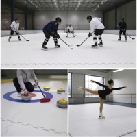 Panneaux de glace synthétique UHMWPE pour événements temporaires, patinoire artificielle, location de patinoire portable