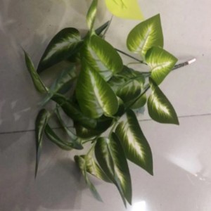 Planta Artificial Greenway con 7 Hojas Doradas de 30cm-100cm, Ramo para Decoración de Pared de Sala de Estar - Product Image 3