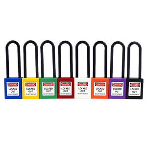 76mm Nylon Shackle Multi-Color Industrial Safety <strong>Padlock</strong> - Non-Conductive Insulated Lockout Tagout Lock (Key-Operated) - Product Image 1