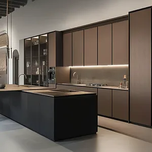 Muebles de Lujo para Sala de Estar, Diseño Moderno, Personalización Completa para el Hogar, Madera Contrachapada, Cubierta de Piedra Sinterizada, Marca KS - Product Image 3