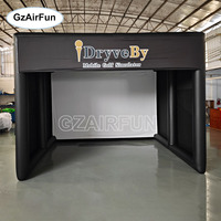 Tente de golf gonflable pour simulateur de golf, idéale pour l'entraînement en extérieur et les événements