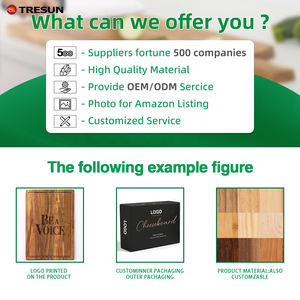 Tablas de Cortar de Bambú Carbonizado para Cocina, Soporte de Almacenamiento, Tablas de Cortar Reversibles para Charcutería, Ranuras para Jugos, Aptas para Lavavajillas - Product Image 6