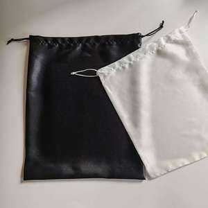 Sac à perruque en satin sophistiqué, sac cadeau de luxe en soie pour extensions de cheveux, pour l'emballage des cheveux, avec logo personnalisé, pochette personnalisée - Product Image 6