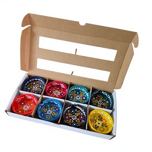 BOL EN CÉRAMIQUE CLASSIQUE FAIT MAIN Peint à la main par DAFNI BIG PAZAR pour offrir en cadeau Vaisselle d'Istanbul - Product Image 1