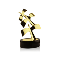 Trophée en métal en forme d'oiseau volant pour récompense/souvenir, trophée personnalisé en forme de pigeon