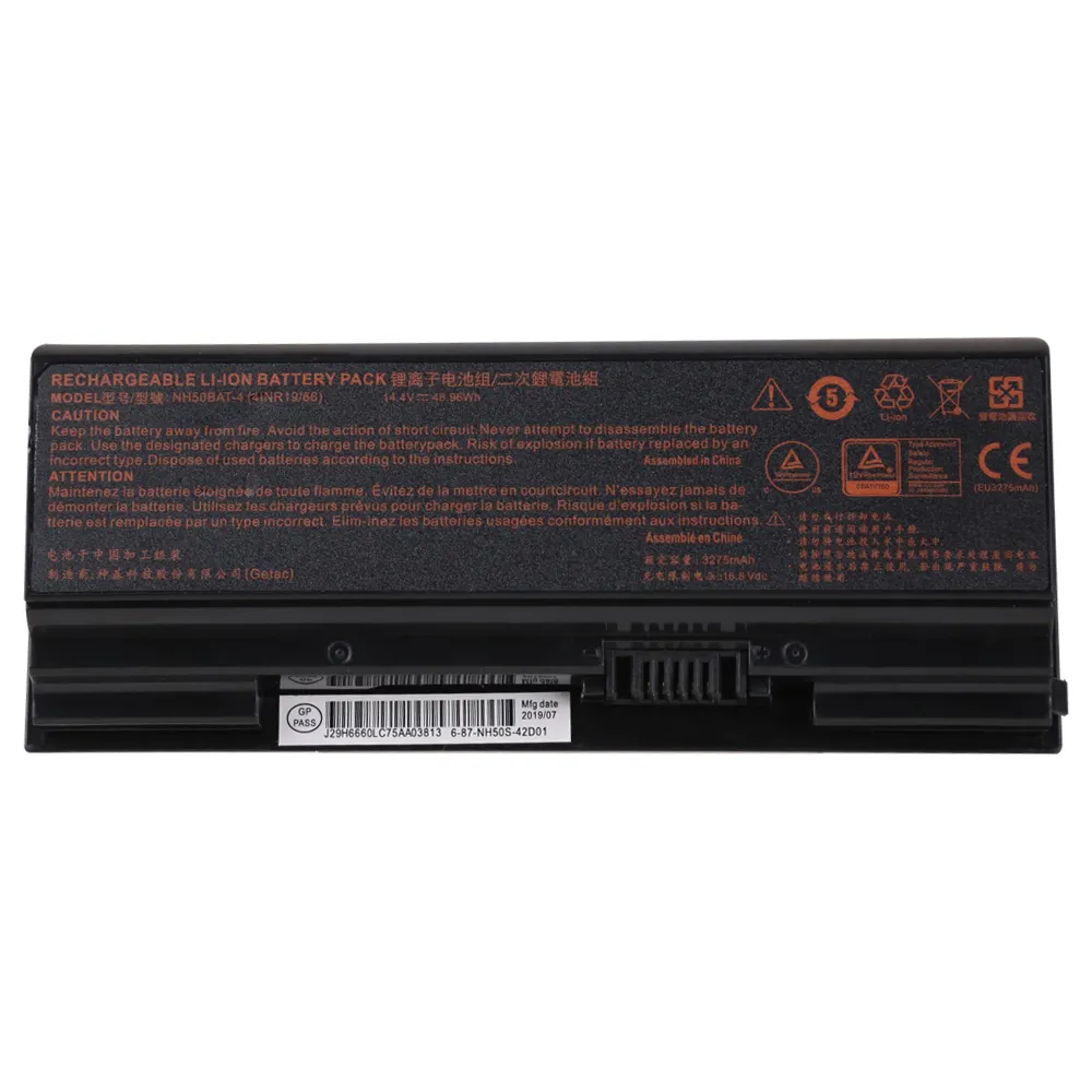 NH50BAT-4 Externe Laptop Batterij Oplader Voor Clevo NH50ED NH50RA NH50RC Serie Notebook Batterijen 6-87-NH50S-41C00