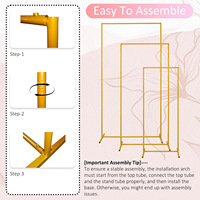 Arco Rectangular de Hierro para Bodas, Soporte Geométrico Cuadrado para Telón de Fondo, Decoración de Escenario