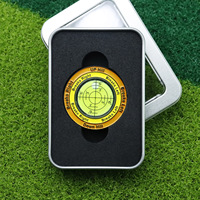 Marqueur de balle de golf en gros avec niveau à bulle intégré pour l'aide à la lecture du putting green et outil de lecture d'alignement haute précision