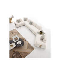 Canapé de style nouveau en tissu, ensemble de canapés de luxe, mobilier de salon moderne et luxueux blanc