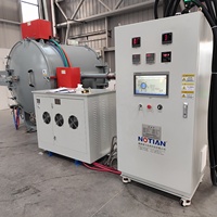 Four de frittage industriel 2200C à protection azotée pour la densification sous vide de poudres céramiques et de poudres métalliques en métallurgie des poudres