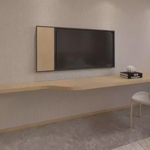 Cost-effective Modern Hotel Bedroom Sets King Size Wood <b>Twin</b> <b>Bed</b> <b>Frame</b> With Headboard Nightstands TV Cabinet Side Table & Wardre - Product Image 4