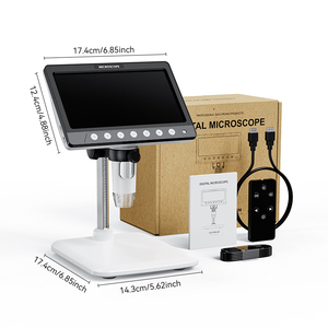 330H 1200X 5MP顕微鏡 PC接続 7インチIPSスクリーン タッチボタン式顕微鏡 携帯修理用 - Product Image 2