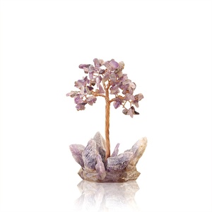 Wholesale Natural Amethyst Crystal <strong>Stone</strong> Tree <strong>Chakra</strong> Healing Gemstone Tree Wire Sculpture Tree Fengshu Decor - Product Image 5
