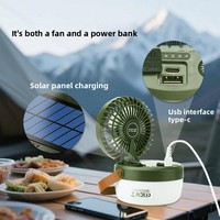 Lampe de camping solaire LED pliable de nouvelle génération pour l'extérieur, avec commande par bouton-poussoir, rechargeable, idéale pour la montagne