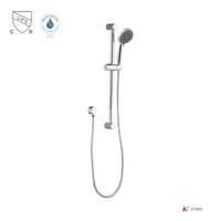Robinet de douche mural en laiton à double poignée avec jet pluie et douchette à jet doux, livraison directe gratuite aux États-Unis, en stock