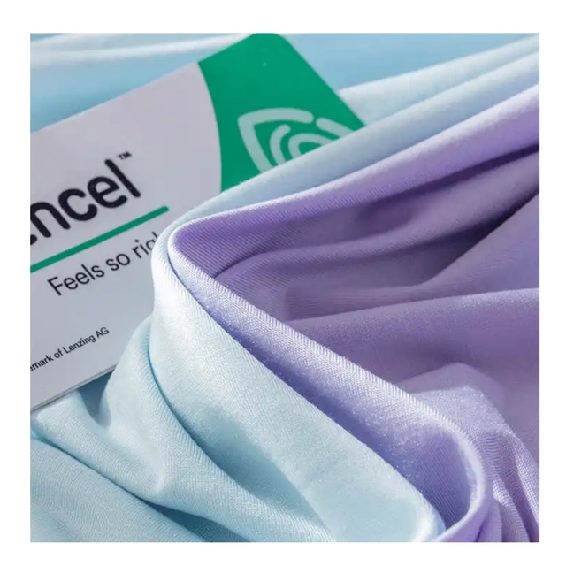 60S Eco-Friendly 95% 5% Spandex Plain Fabric Medium Weight Sustainable Lyocell Fabric