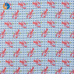 Kemeja baju musim panas ramah lingkungan, baju garmen tekstil lembut teknik tenun motif bunga makhluk laut kain Rayon bersirkulasi - Product Image 5