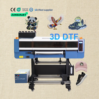 Imprimante DTF à effet 3D TPU UV, broderie en relief, machine à broder, effet de broderie UV DTF pour textiles et tissus, vêtements