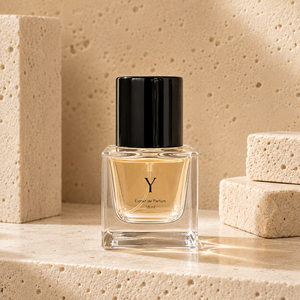 Modern Minimalist Square Transparent Black Topped 18ml <b>perfume</b> <b>bottle</b> - Product Image 5