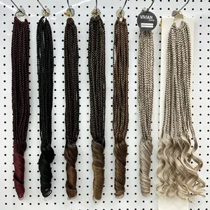 cabelos french curls manufacturer 20inch bouncy french curl braiding hair 26inch Yaki straight curly micro link hair extensions