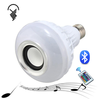 Haut-parleur multicolore RGB E27 Télécommande 10W Led Music Bulb Light