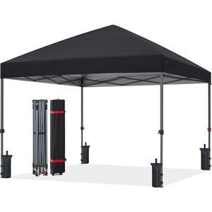 Tente pliante professionnelle Barnums 3x3m avec ouverture centrale instantanée, abri pop-up personnalisable, auvent de qualité 3x3m - Product Image 2