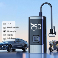 12V DC Double Cylinder Digital Wired Car Air Compressor Portable 150psi Tire Inflator Pump ABS Electric
